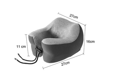 Almohada en U de Espuma Viscoelástica de Rebote Lento para Descanso en la Oficina - Image 9