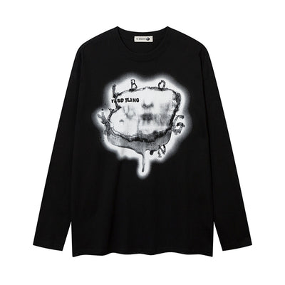 Playera de Manga Larga con Patrón Abstracto Creativo - Image 5