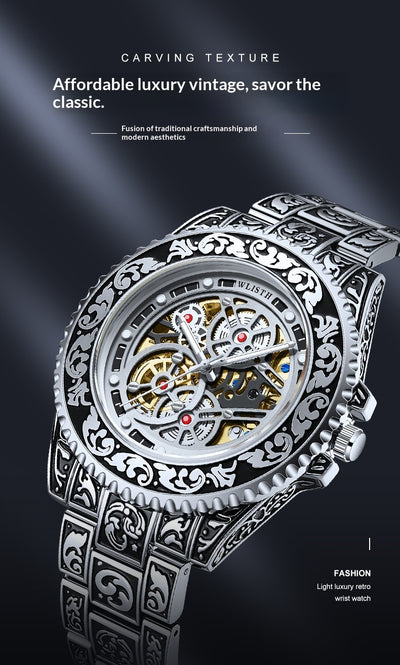 Reloj Automático Luminoso para Hombre - Diseño Vintage Clásico - Image 9