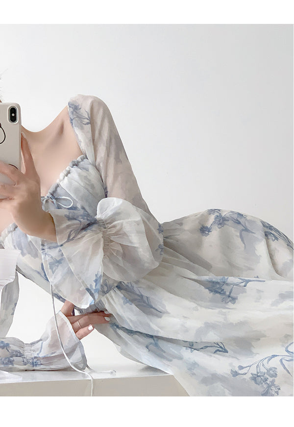 Vestido Estampado Floral Delicado con Toque Mágico