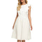 Vestido Liso Sin Mangas con Volantes