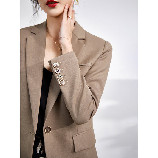 Blazer de Lana para Mujer - Chaqueta de Otoño con Estilo Sofisticado - Image 6