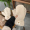 Guantes de Piel de Cordero Forrados Invierno para Mujer