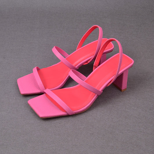 Sandalias de Tacón Cuadrado en Cuero con Diseño Minimalista - Image 7
