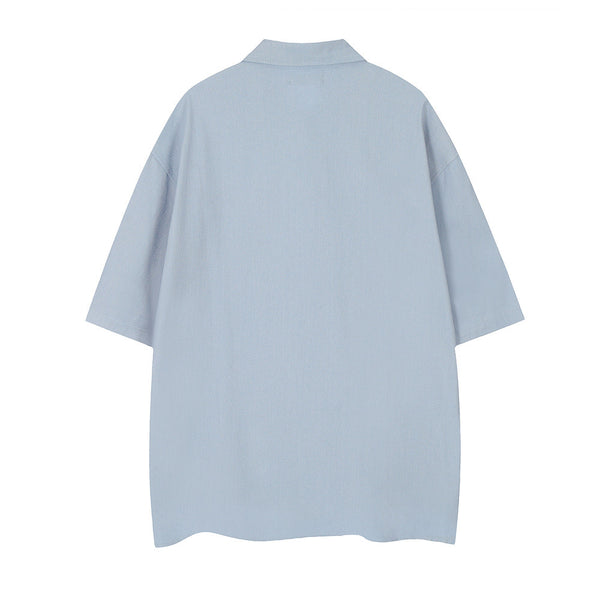 Polo Casual Bordado Suelto para Verano