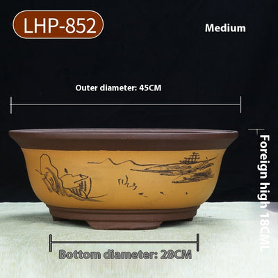 Maceta Cerámica Púrpura Grande 60cm para Árboles y Plantas Antiguas - Image 15