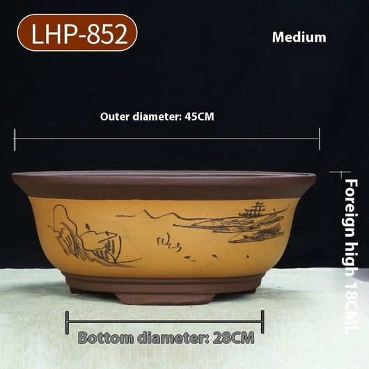 Maceta Cerámica Púrpura Grande 60cm para Árboles y Plantas Antiguas - Image 15