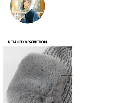 Gorro de Lana Tejido Invierno para Mujer - Estilo Lei Feng - Image 17