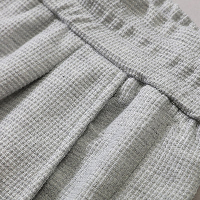 Pantalones Casuales Textura Waffle Talla Grande Cortos Juveniles - Image 5