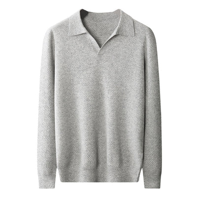 Camisa Polo Retro de Cachemira Pura para Mujer - Otoño e Invierno - Image 5