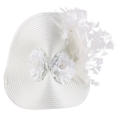 Sombrero de Carreras Estilo Celebridad con Tejido de Pasto Sintético - Image 6