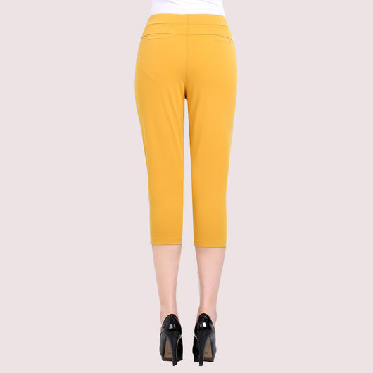 Pantalones Casuales de Cintura Alta en Colores Lisos - Image 12