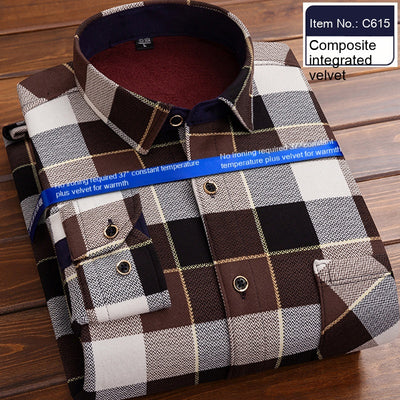 Camisa Térmica Acolchada a Cuadros para Hombre - Image 13