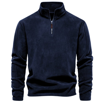 Suéter de Cuello Alto con Cierre Medio para Hombre - Otoño e Invierno - Image 12
