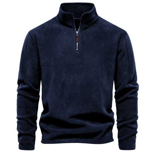 Suéter de Cuello Alto con Cierre Medio para Hombre - Otoño e Invierno - Image 12