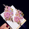 Broche Ramillete de Diamantes en Circonio Rosa