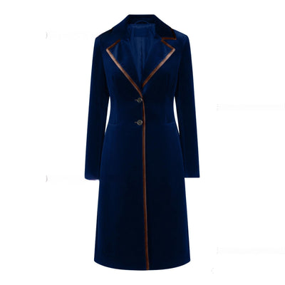 Abrigo de Terciopelo Elegante y Sofisticado para Mujer - Image 4