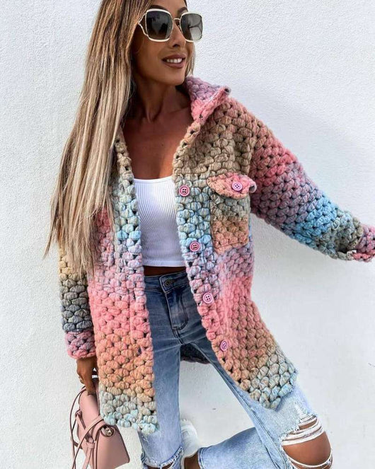 Abrigo de Lana Estampado para Mujer - Colección Otoño Invierno - Image 10