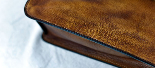 Bolso de Cuero Curtido al Vegetal Estilo Retro Horizontal para Hombre - Image 17