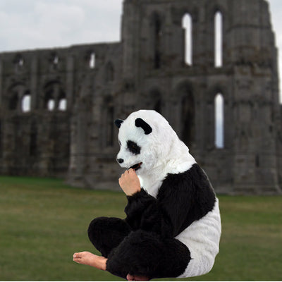 Disfraz de Panda Adorable con Cabeza Articulada y Boca Móvil - Image 10