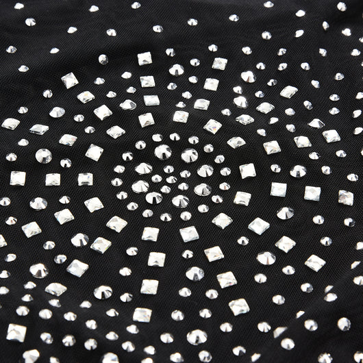Blusa Negra de Manga Larga Cuello Redondo para Mujer - Image 5