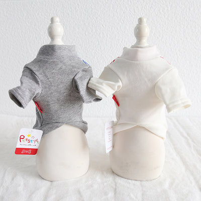 Suéter para Perro con Tirantes Estampados - Diseño Rayado - Image 3