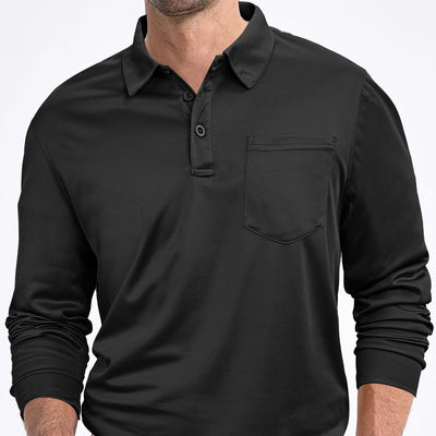 Camisa Suelta de Manga Larga en Color Sólido para Hombre - Image 6