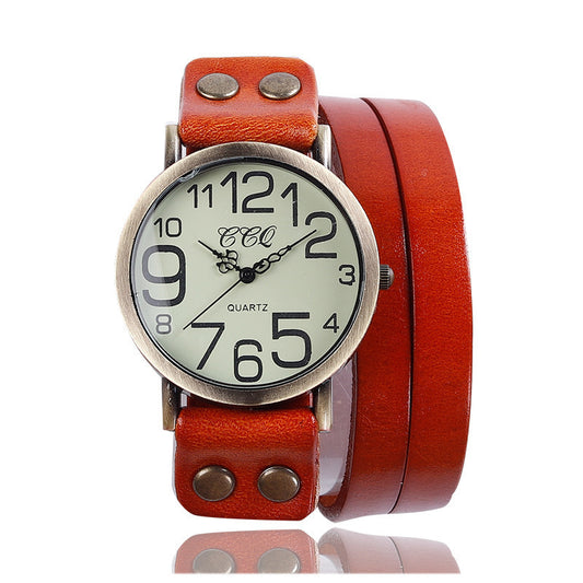 Reloj Retro Tres Círculos Unisex Casual - Image 2