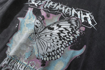 Playera Hombre Estampado Mariposas Efecto Desgastado - Image 10