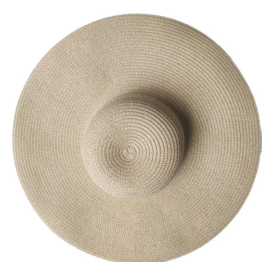 Sombrero de Paja con Ala Ancha 14CM Protección Solar para Playa - Image 5