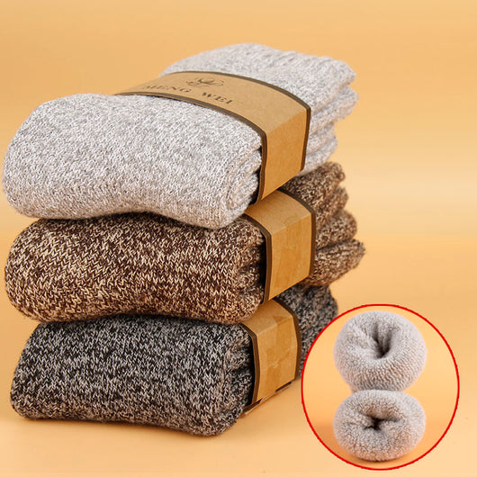 Calcetines Térmicos Largos para Hombre con Forro de Terciopelo y Lana - Image 14