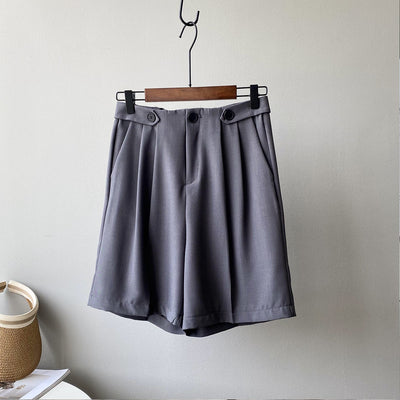Pantalones Anchos Estilo Coreano con Drapeado Fluido - Image 3
