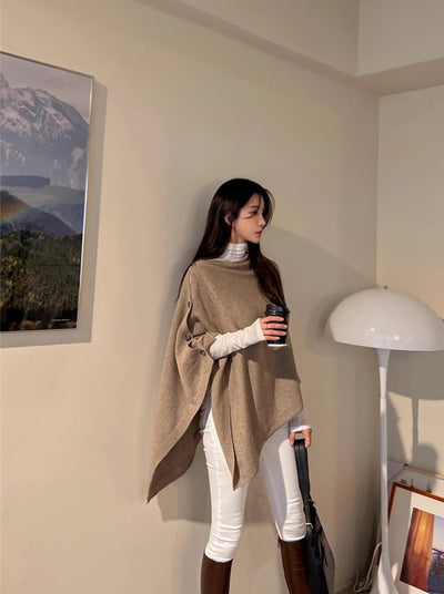 Capa Chal de Lana para Mujer con Corte Diagonal - Image 18
