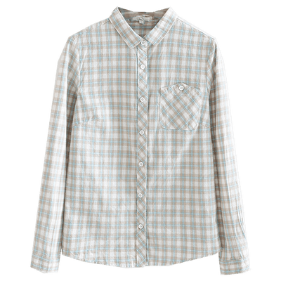 Camisa a Cuadros para Mujer en Algodón Puro - Ajuste Slim - Image 15