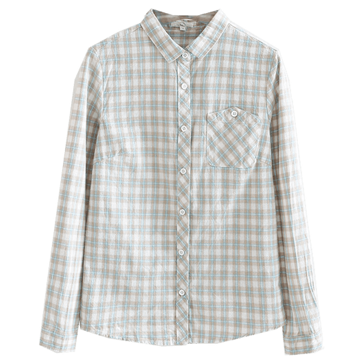 Camisa a Cuadros para Mujer en Algodón Puro - Ajuste Slim - Image 15