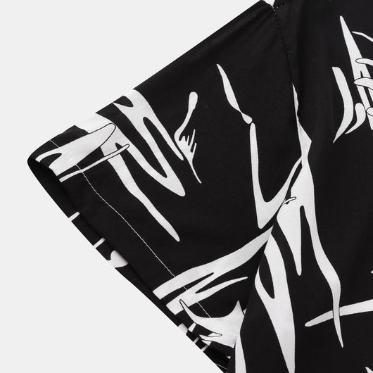 Camisas Casuales de Manga Corta con Rayas para Hombre - Image 14