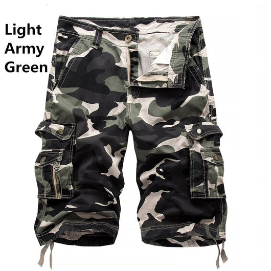 Shorts Cargo Camo de Algodón con Múltiples Bolsillos para Hombre - Image 19