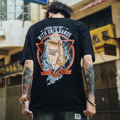 Camiseta Hombre Manga Corta Letras Graffiti Street - Image 35