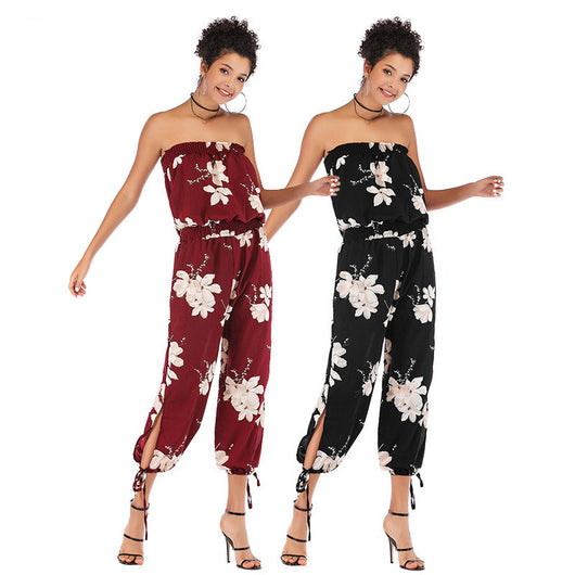 Jumpsuit Casual de Chifón Estampado para Mujer - Diseño Elegante y Cómodo - Image 11