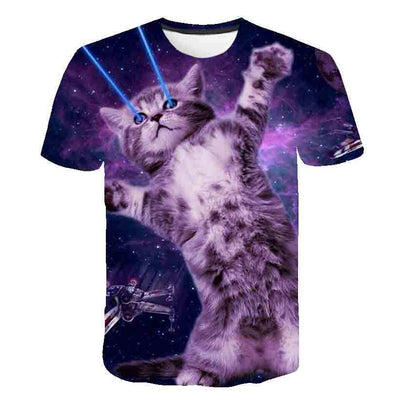 Playera de Verano para Niños Estampado Gatito Coreano - Image 46