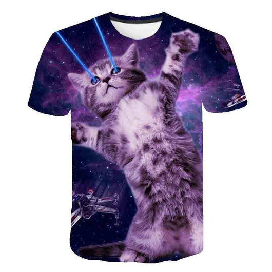 Playera de Verano para Niños Estampado Gatito Coreano - Image 46