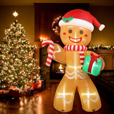 Muñeco Inflable Navideño de Jengibre con Luz LED para Exterior - Image 11
