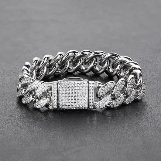 Pulsera Doble Fila de Zirconia Chapada en Oro 18K - Cadena de Cobre - Image 6