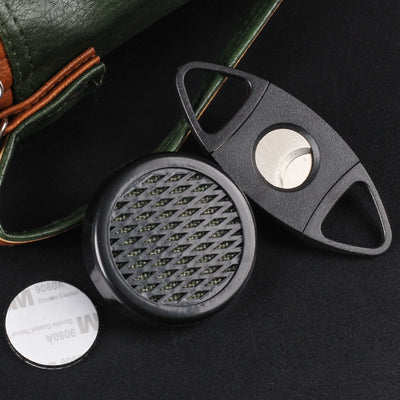 Estuche Portátil de Cuero PU para Puros - Organizador de 8 Espacios