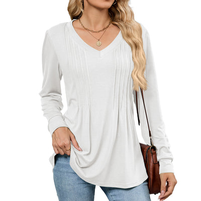 Blusa Suelta de Rayas con Mangas Largas para Mujer - Image 8