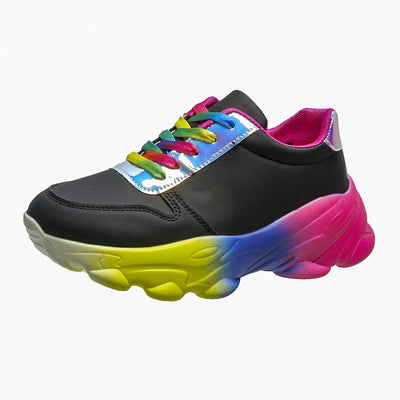 Zapatillas Plataforma Multicolor para Mujer - Estilo Retro Oversized - Image 4