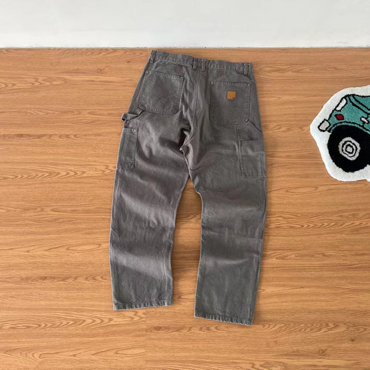 Pantalones Cargo de Lona Pesada Multifuncionales Estilo Americano - Image 6