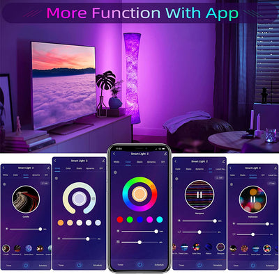 Lámpara de Piso Circular RGB con Control por App - Image 5