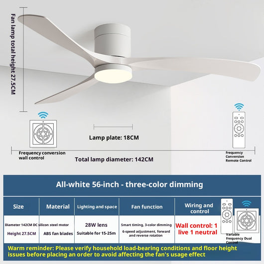 Ventilador de Techo con Luz Integrada Moderno y Minimalista - Image 5