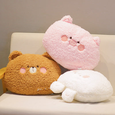 Peluches Suaves de Animales - Almohada Juguete Oso, Rana, Cerdo, Tigre, Conejo y Unicornio - Image 3